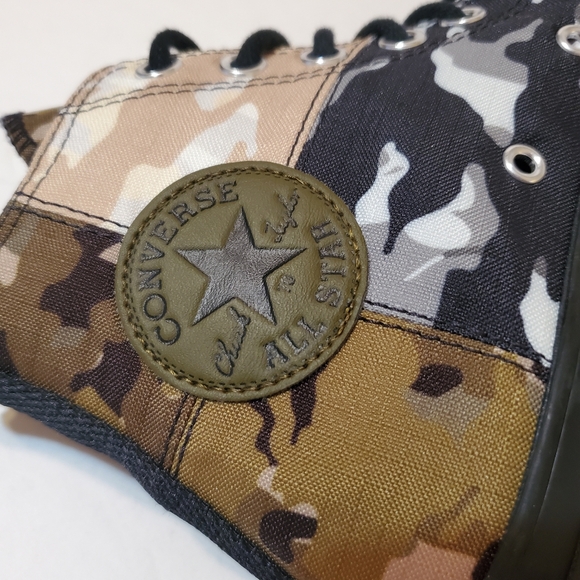Converse Chuck Taylor All Star 70 Hi Patchwork Blocked Camo Black W8.5 M… - Picture 8 of 15